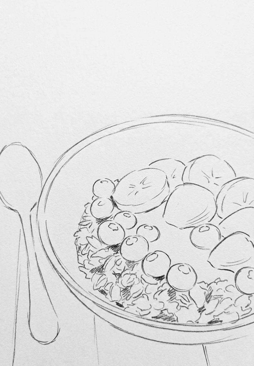 Granola Bowl Sketch