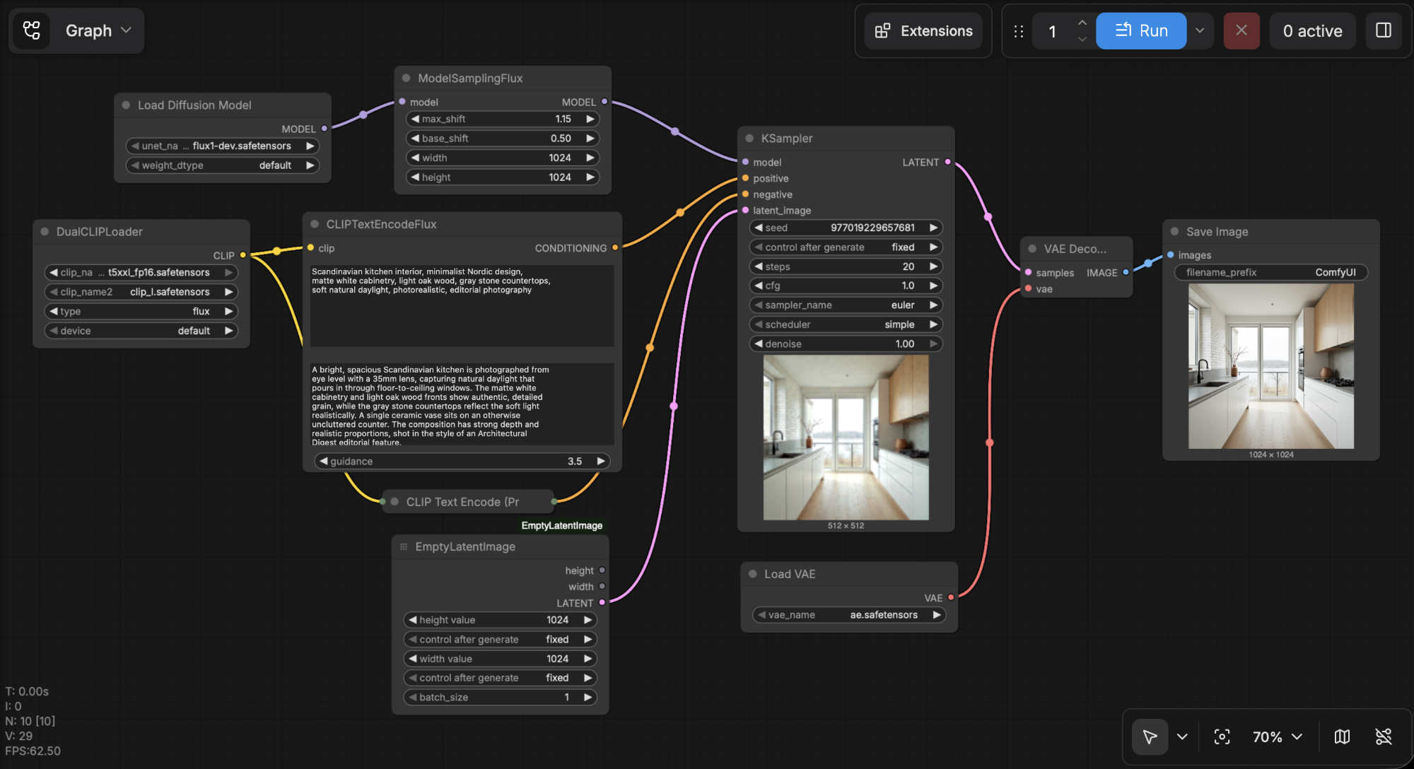 Screenshot FLUX Setup